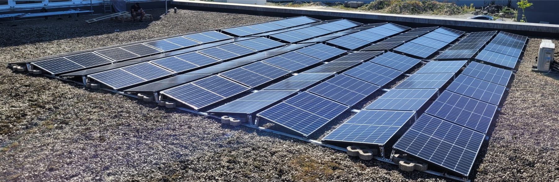 Professional photovoltaic installation